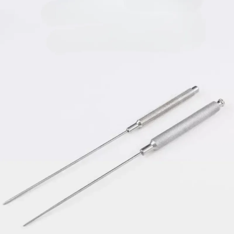 Aço inoxidável Threadlift Fish Hook, Crochet Puxando Loop Needle, Single Ended Skin Hook para Cirurgia