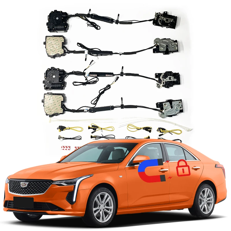 For Cadillac CT4 Soft Close Electric Suction Door Car Refitted Automatic Locks Accessories Door Auto Power Tools Supplies