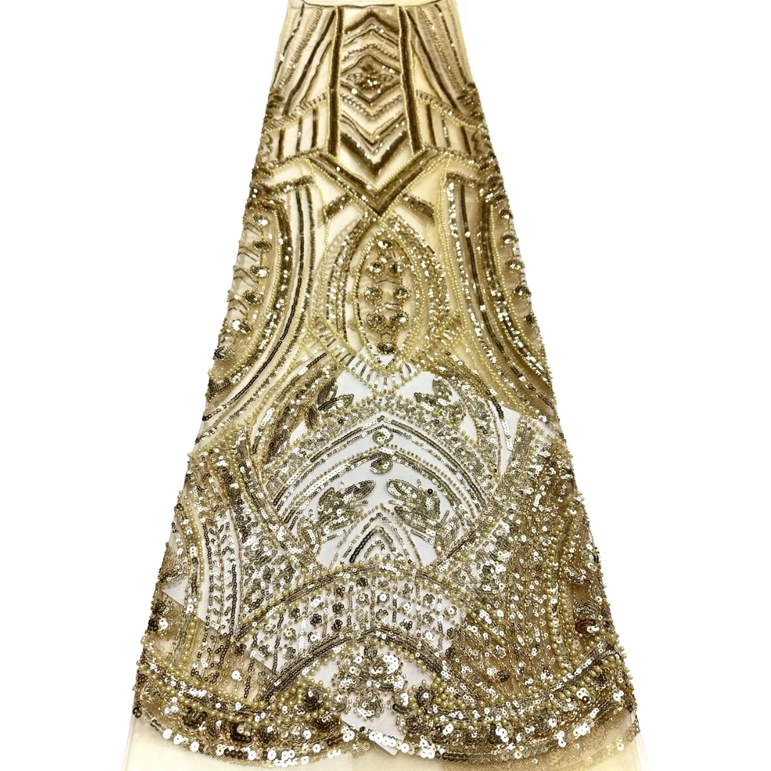 

Французский тюль, кружевная ткань, африканские блестки, бисер, вышивка, высокое качество, нигерийское сетчатое кружево с цветочным принтом для шитья праздничного платья по дворам