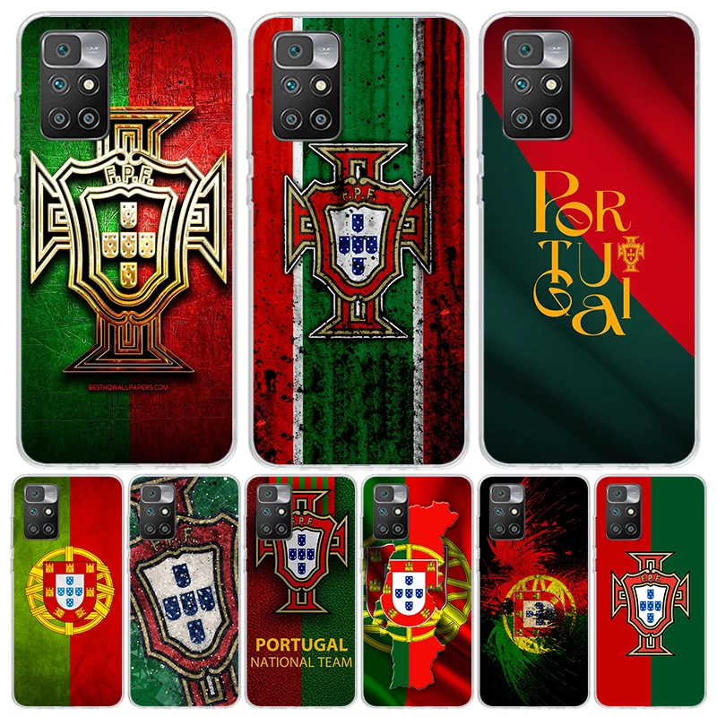 Portugal Flag Portuguese Phone Case For Xiaomi 12C 12 10C 10 10A 9C 9 9A 9T 8A 8 7A 7 6A 6 Pro S2 K70 K60 K40 K20 Art Coque Capa