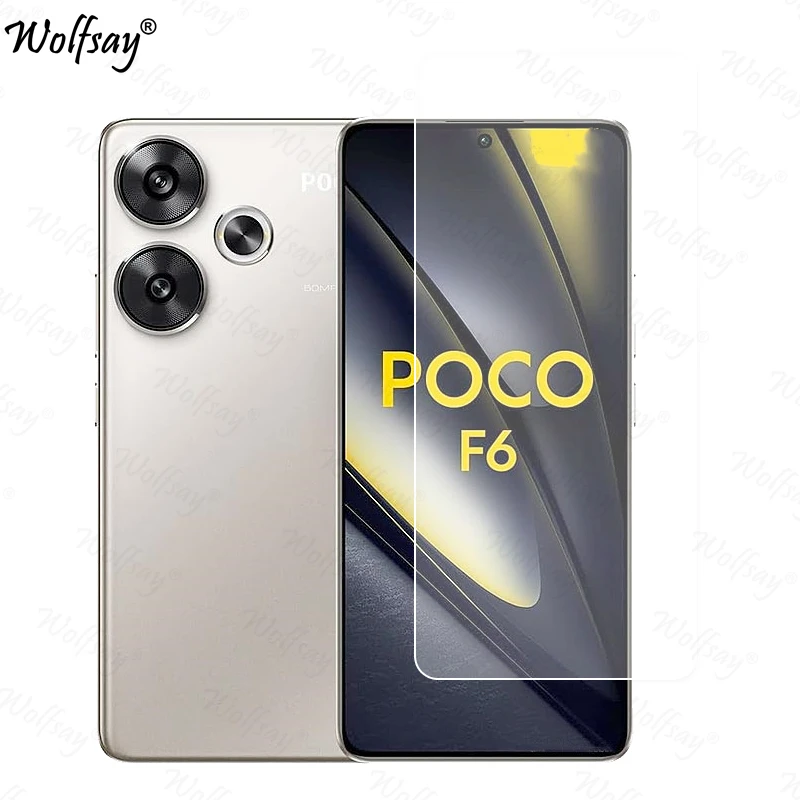 Camera Lens Protector For Xiaomi Poco F6 Screen Protector Tempered Glass For Poco F6 X6 M6 Pro Glass For Poco F6 Glass 6.67 inch