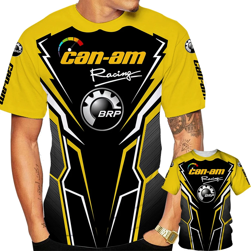 BRP Can Am Motorcycle 3D Printing Racing T-shirt Men's Personalized Hip Hop Street Clothing Top image 4