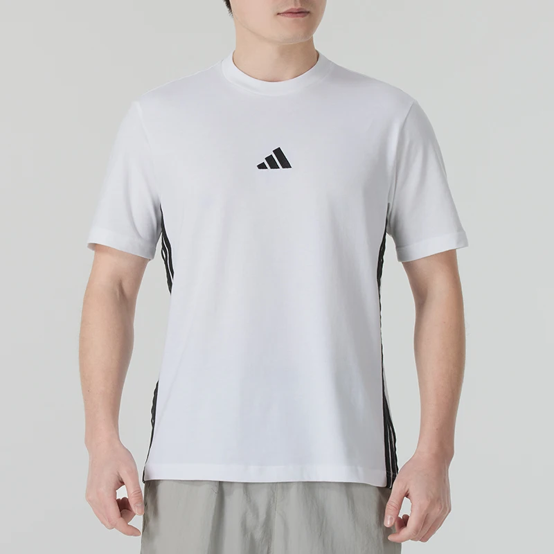 

Мужская спортивная футболка Adidas m 3S Sj t, свободная и удобная, с короткими рукавами, для бега, фитнеса и тренировок, Jy8563