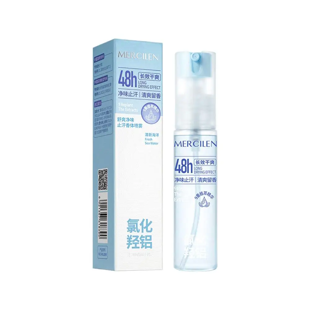 Underarm Deodorant Spray Long Lasting Antiperspirant Body Mist Sweat Odor Control Non Sticky No White Mark Fresh Scent