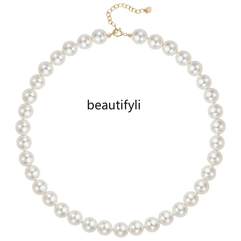 

Temperament light luxury millet beads pearl necklace women's accessories high-end clavicle chain new neck chain