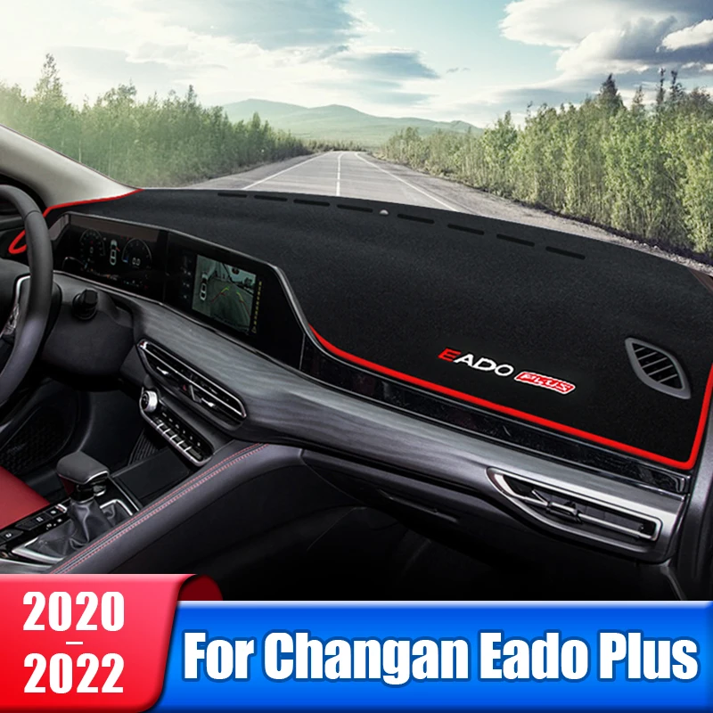 

Car Dashboard Sun Shade Mat Instrument Desk Non-slip Pad Cover For Changan Eado Plus 2020 2021 2022 Interior Accessories