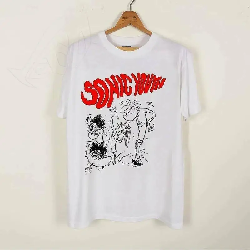 VTG SONIC YOUTH THE AMPS BIKINI KILL TOUR 95 Top Reimpressão Camiseta Tamanho