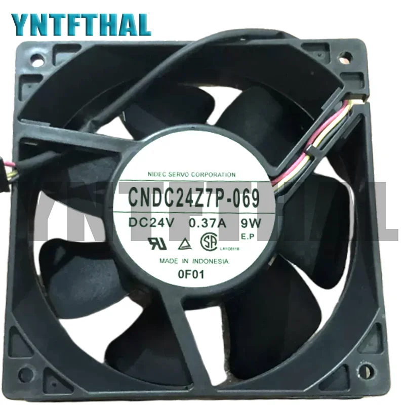 ใหม่12ซม. 12038 CNDC24Z7P-069 24V 0.37A 9W พัดลมทำความเย็น