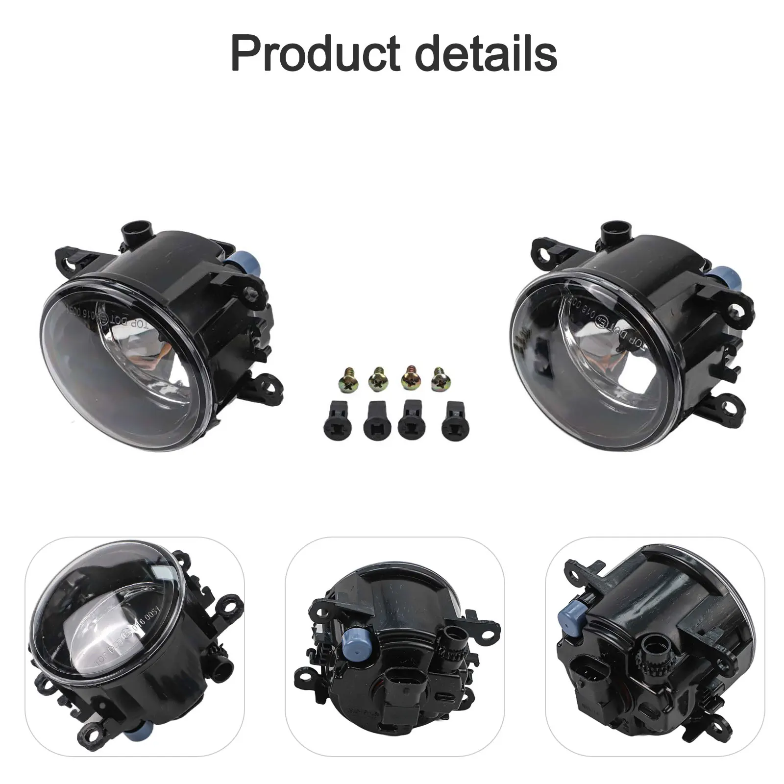 ABS Fog Lights Screw Accessories Set Assembly Spare part Attachment Driving For Suzuki SX4 for swift Jimny Front 12V