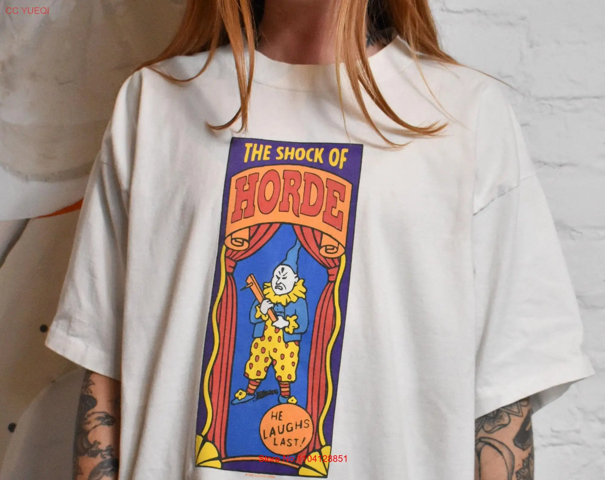 

Vintage 1995 The Shock Of Horde Festival T shirt long or short sleeves