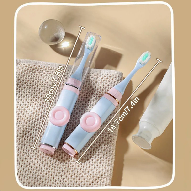 1 قطعة 2-IN-1 فرشاة الأسنان المحمولة القابلة للطي مع غطاء غبار السفر فرشاة الأسنان مجموعة أدوات تنظيف الأسنان الإبداعية يمكن أن تحمل معجون الأسنان #6