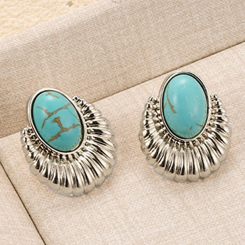 Vintage Geometrische Metall-Clip-On-Ohrringe für Frauen Mode Klassische Schwarze Ohrclips Ohne Piercing Mädchengeschenke Schmuck Bestseller – Detail 9