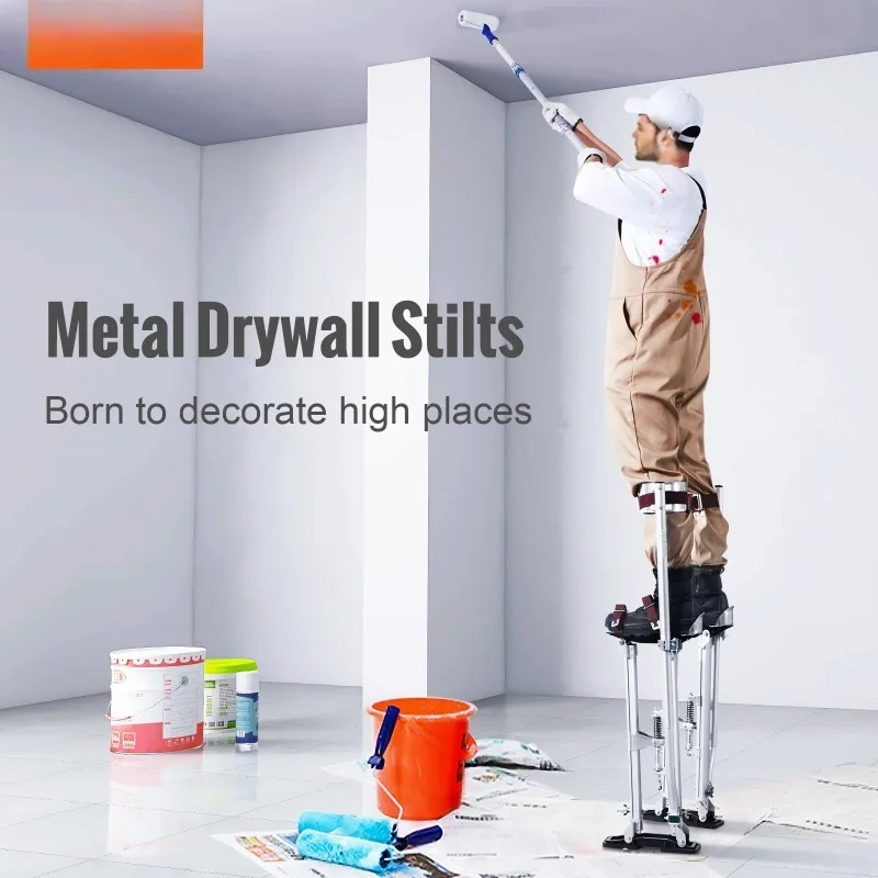 Drywall Stilts Professional Aluminum lastering Stilt Ladder Adjustable Plastering Stilts Paint Painter Tool Stage Props