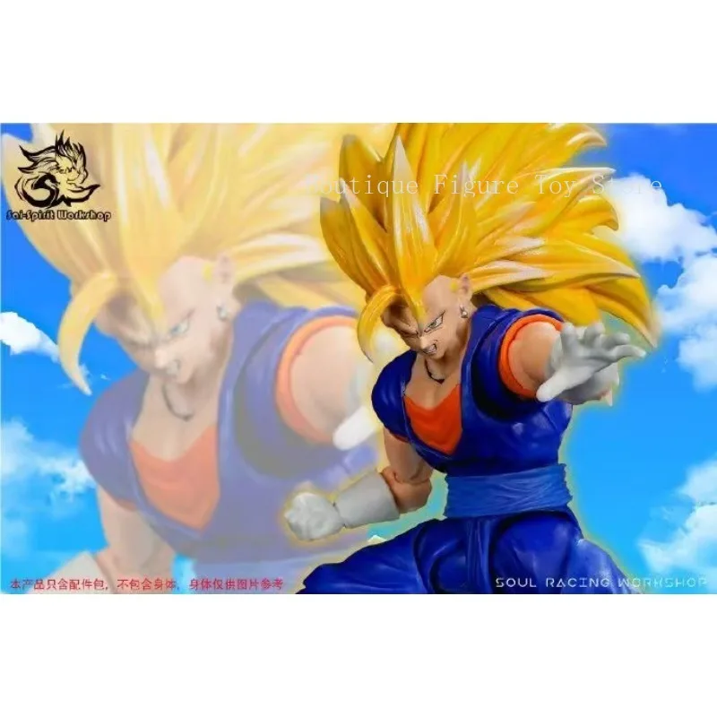 

SHF Dragon Ball SSW 02 Super Saiyan3 SSJ3 Vegetto Heads, комплект аксессуаров, аниме-фигурки, игрушки