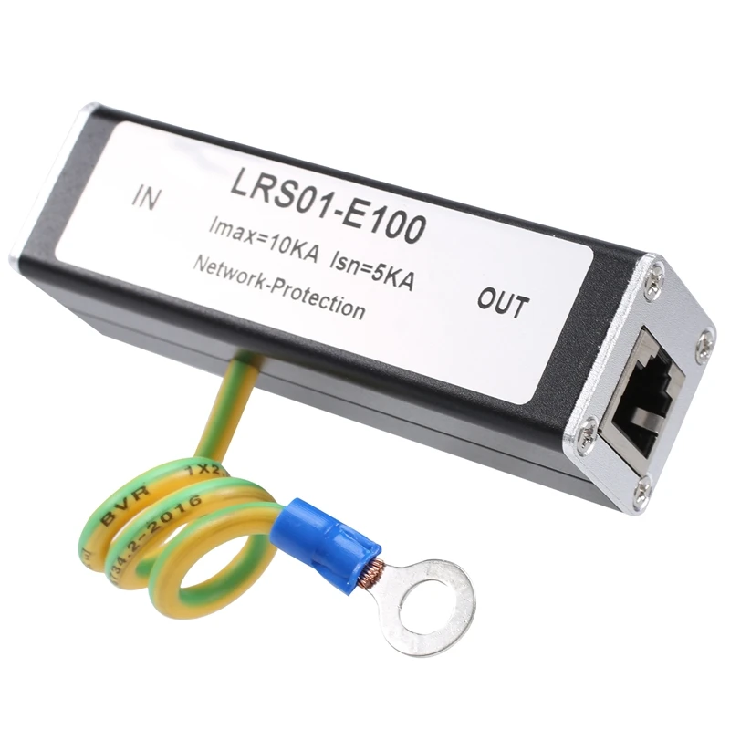 Multifuncional Thunder Prendedor, Suporta 100m Rede de Vídeo, RJ45, Evite Interferência, Telefone e Térmica, Segurança Doméstica, 1 Pc