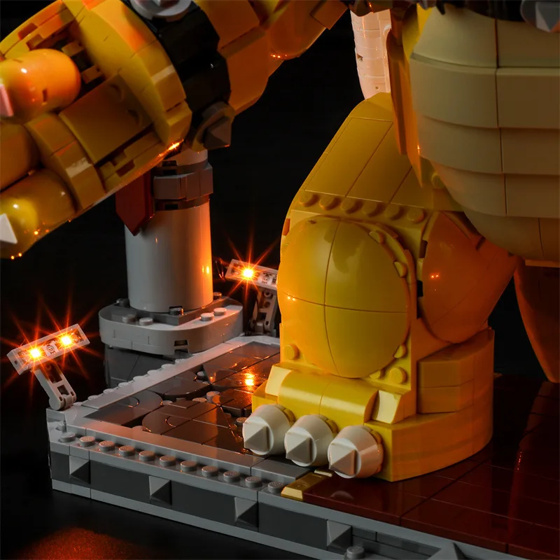 مجموعة إضاءة LED DIY لـ LEGO 71411 The Mighty Bowse Building Brick Gift (إضاءة LED فقط، بدون نموذج كتل)