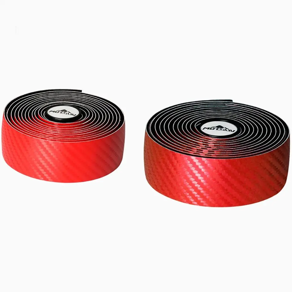 Bicycle Handlebar Tape, Carbon Fiber PU&EVA Road Bike Bar Tape Non-Slip Cycling Handle Wraps for Mountain Bike 2 Rolls per Set