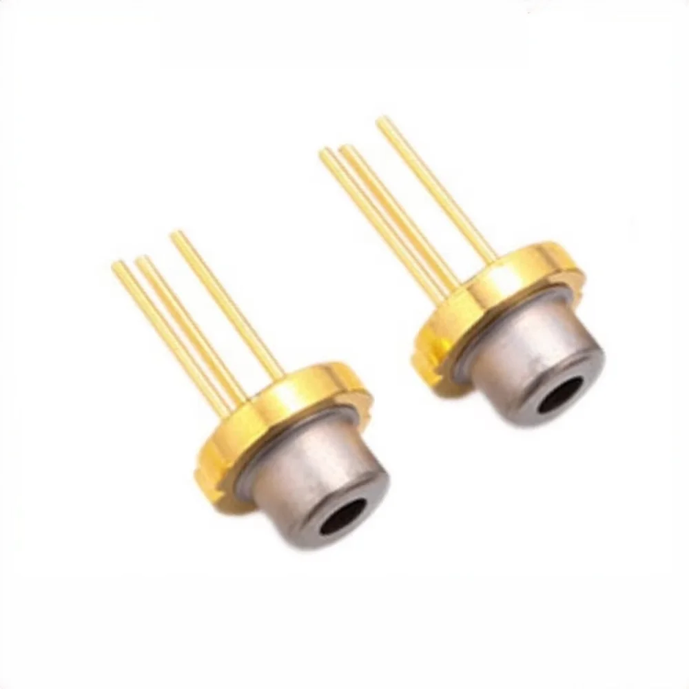 Free shipping 100 pcs 5.6mm LD red laser diode 650nm 5mw 2.2V with PD brightness uniformity TO-18 industrial grade laser head 3p