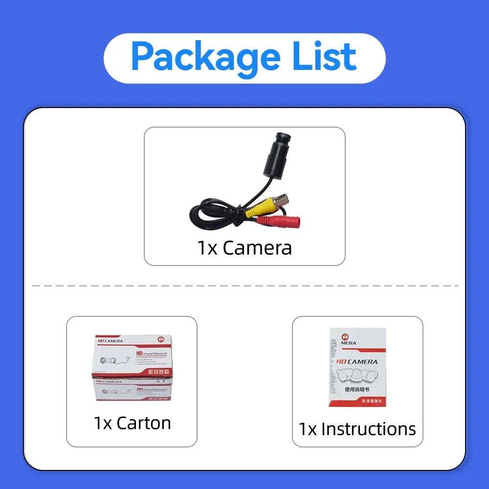 PEGATAH 2MP 1080P Mini caméra filaire coaxiale analogique AHD avec Vision nocturne infrarouge Anti interférence faible éclairage pour sauvegarde