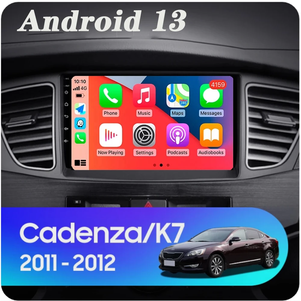 

Car Radio For KIA K7 Cadenza 2009-2013 Android 13 Carplay Multimedia Player GPS Navigation Autoradio Stereo 2 Din Tape Recorder