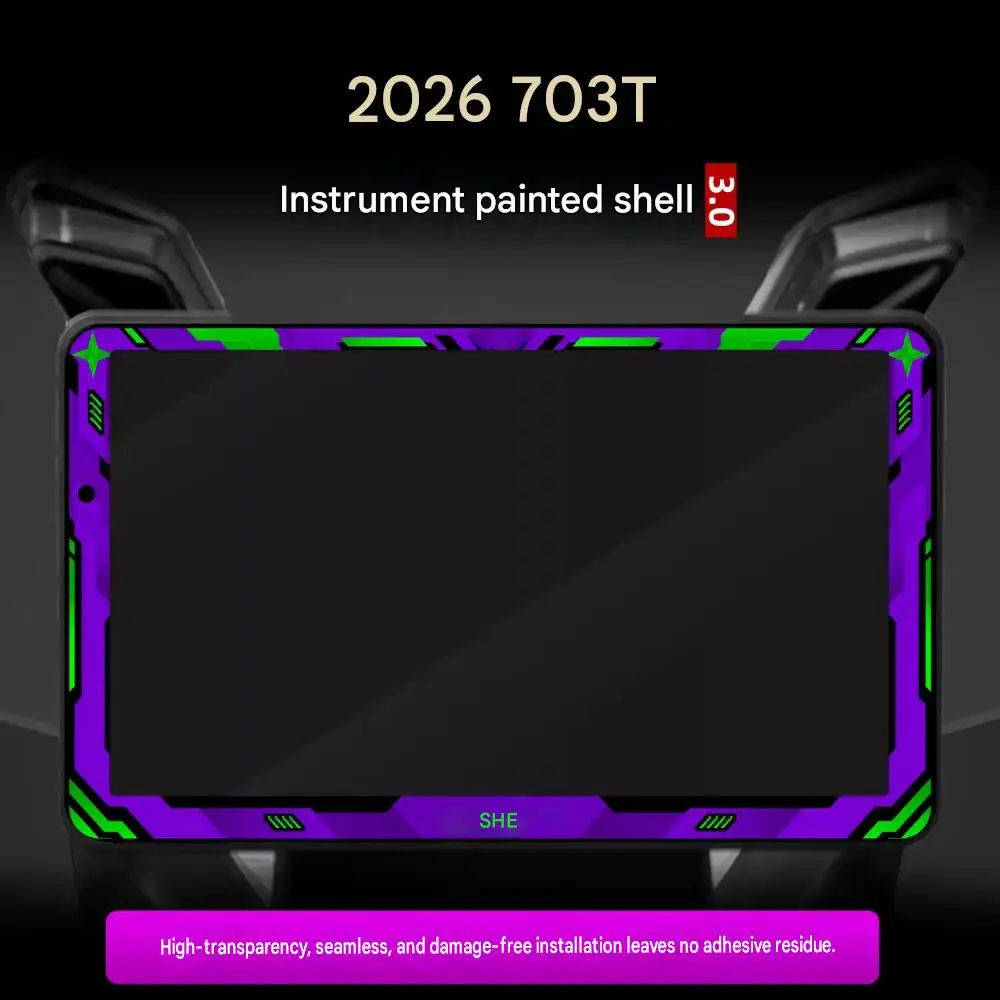 Painted Dashboard Film / Acrylic Decorative Decal (Non-Tempered) for 2026 ZONTES 703T Motorcycle