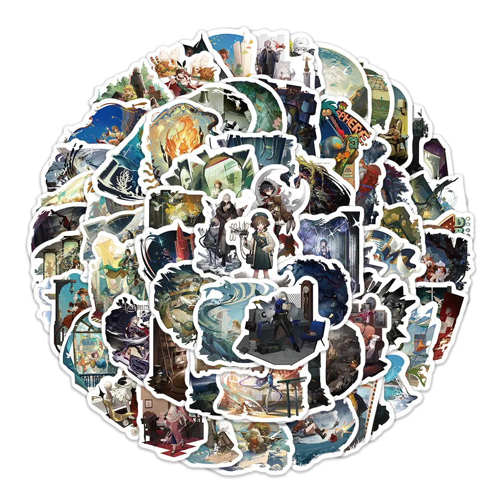 10/50/100 Uds. Reverso: 1999 juegos de estrategia RPG The Pax HouseDIY equipaje decorativo guitarra portátil pegatinas impermeables juguete para niños