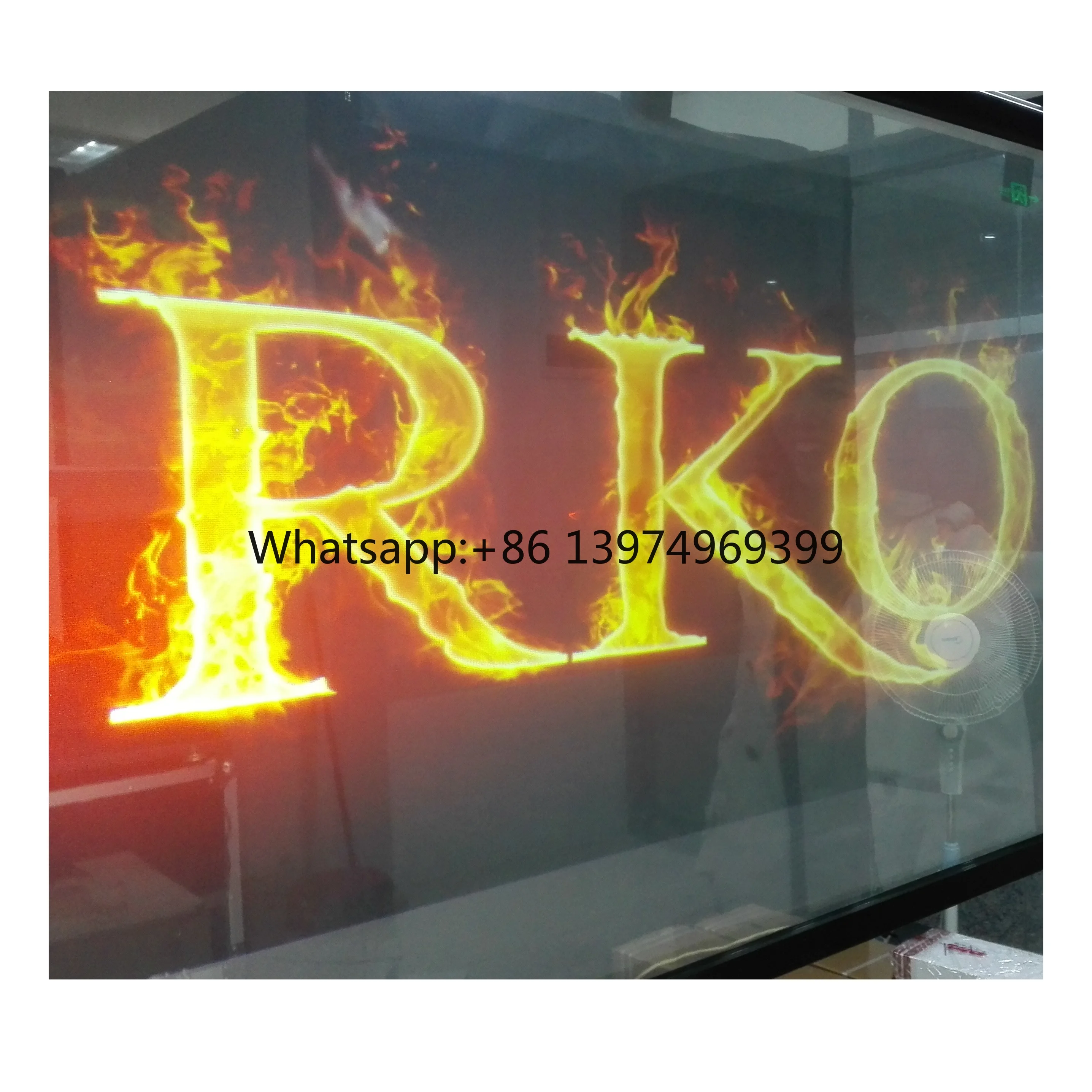 Self Adhesive Transparent Rear Projector Film 3D Hologram Display Projection Screen with 160 View Angle and 1500:1 Contrast