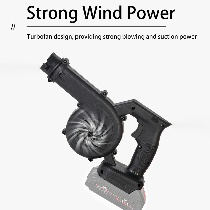 Wireless Lithium Electric Air Blower Car Vacuum Cleaner Leaf Blowing Machine Snow Blower for Makita 18V Li-ion Battery BL1830
