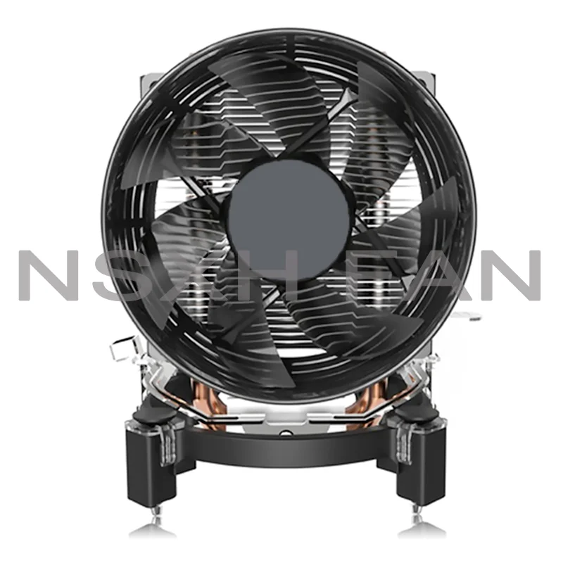 Refroidisseur de processeur T20 2 caloducs en cuivre, refroidisseur pour 775 115X AM4 AM3 CPU religions 95.5mm 3pin, ventilateur de processeur PC silencieux