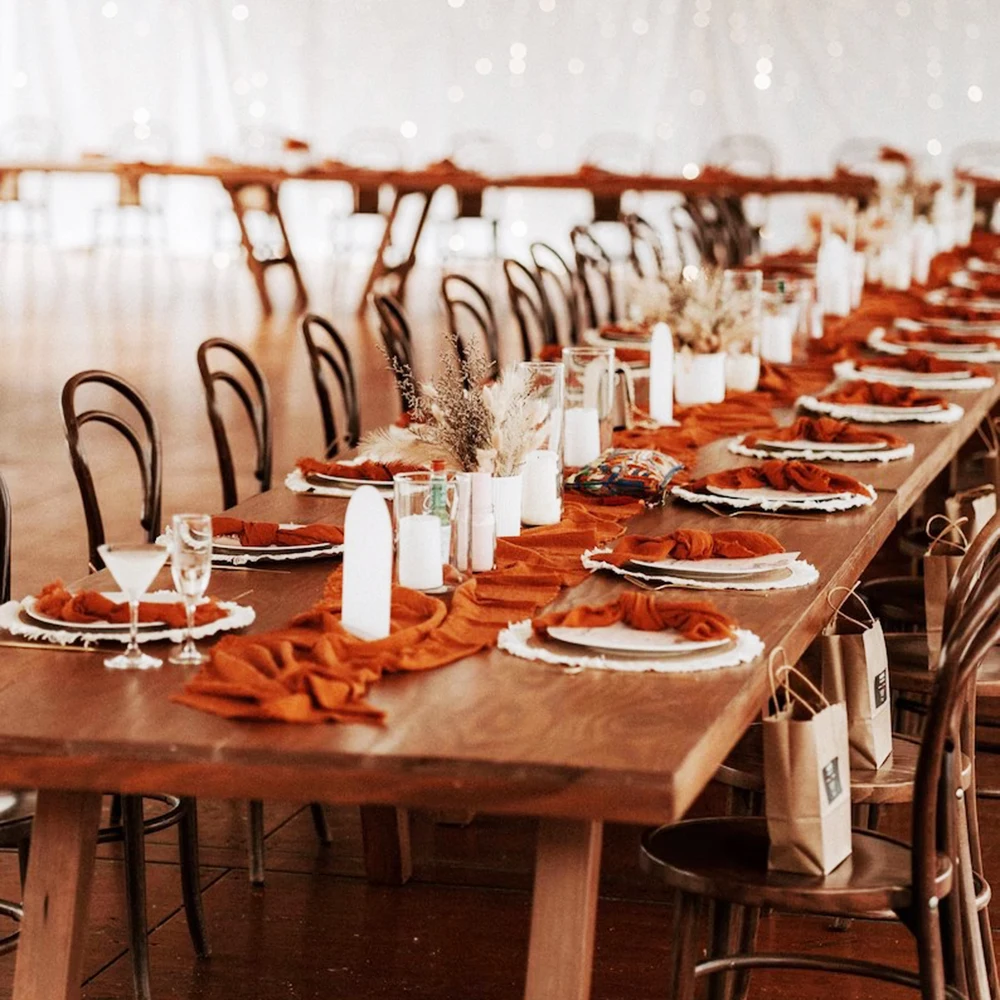 

Rust Napkins Cloth Napkins Modern Wedding Napkins Reusable Napkins Cloth Napkins Cotton Orange Linen Napkins Cheesecloth Napkins