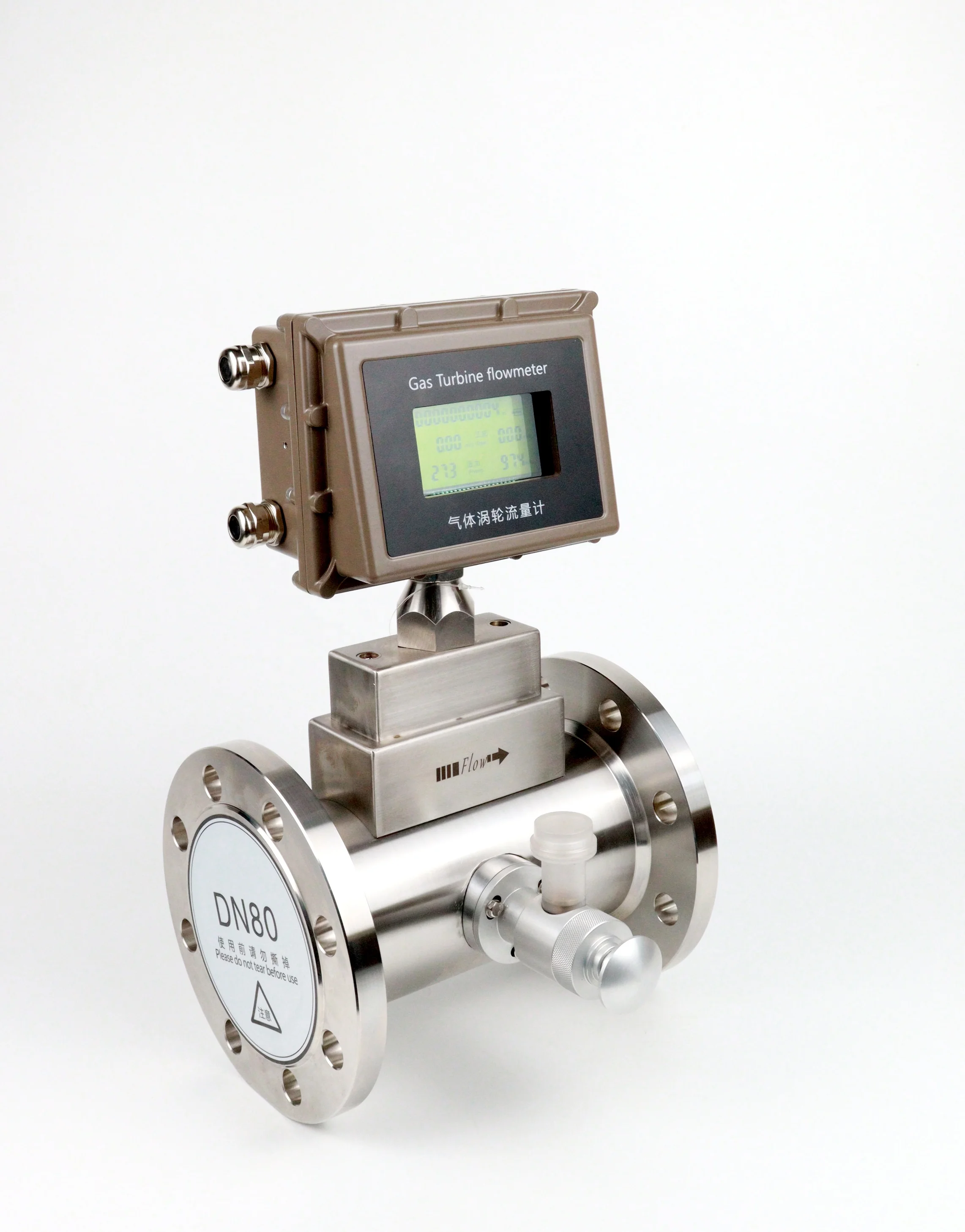 

Milk DN50 316L Stainless Steel Material Turbine Flow Meter No Display Exproof DN80 Alcohol Methanol Turbine Flow Meter