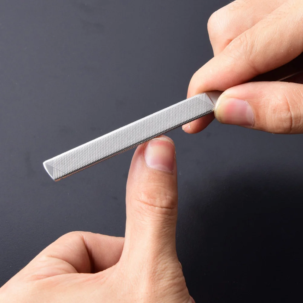 

2pcs Tool Set Stainless Steel Nail Files Sapphier File Emery Board For Manicure Salon Home Use Nail Art Sanding Kit