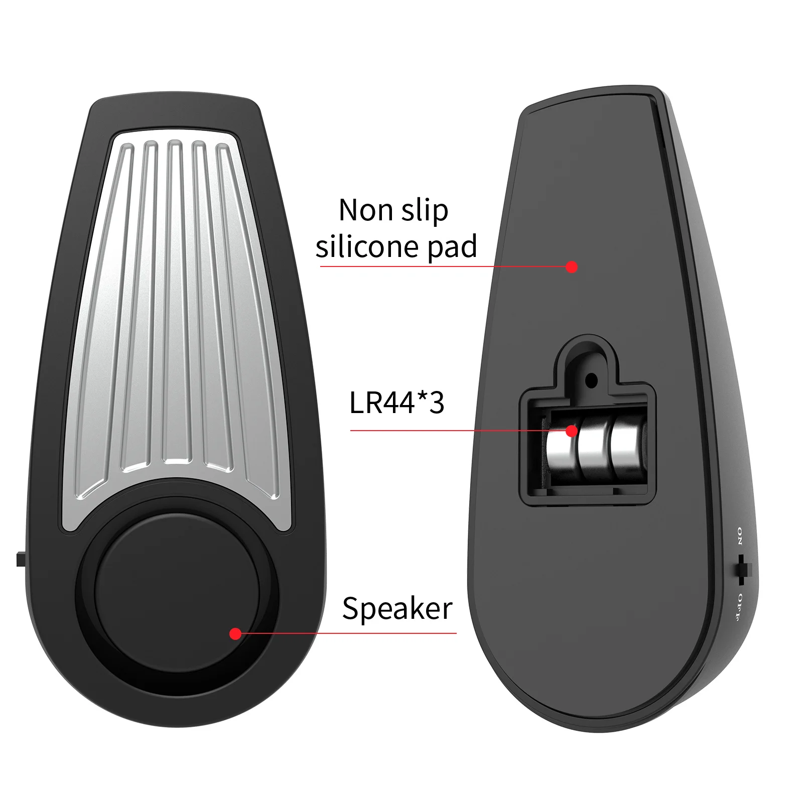 Wsdcam-Wireless Door Stop Alarm, sistema anti-roubo, 120dB, anti-roubo, piso Wedge, Doorstop, viagens, apartamento, casa