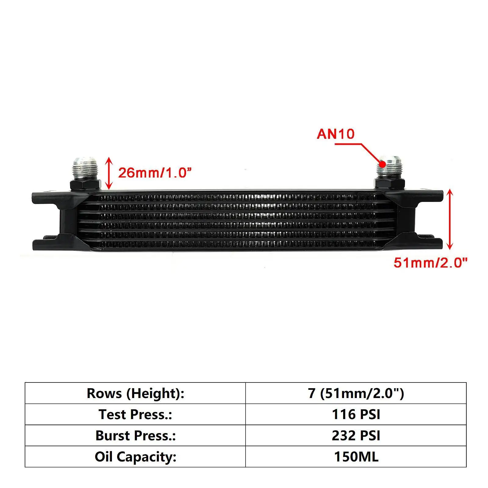 

Transmission Oil Cooler British Radiator Oil Cooler Universal Trans Oil Cooler Heavy Duty Condenser for Trailers Truck