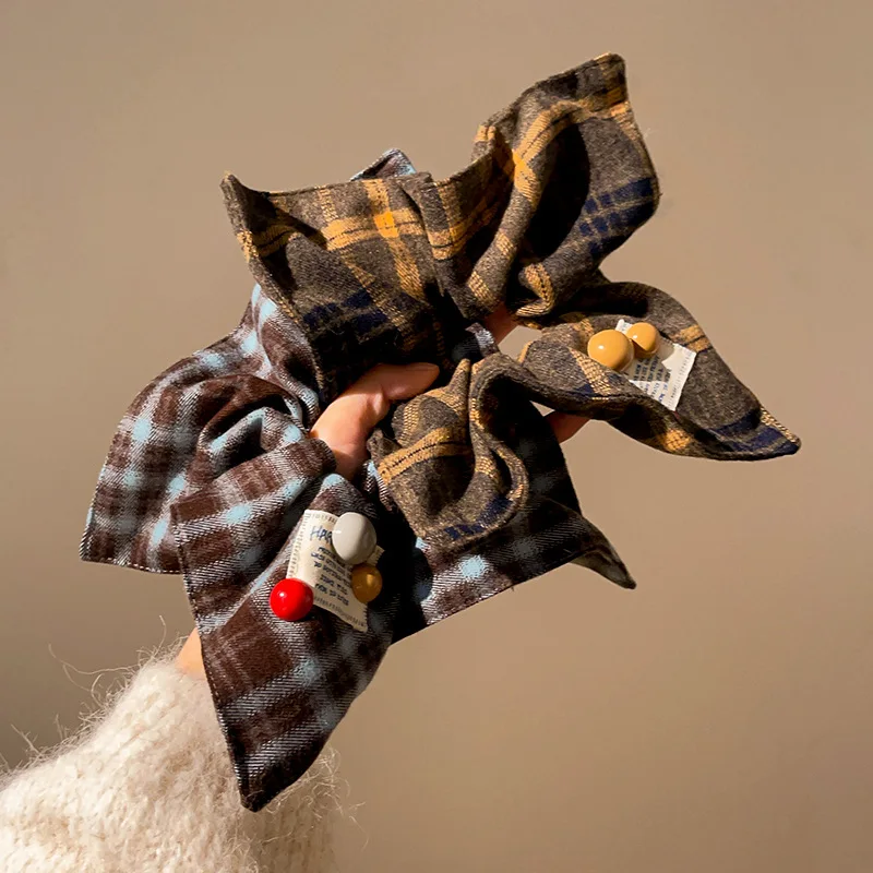 

Элегантный большой квадратный шарф для волос, круг для женщин и девочек, с шаровой головкой, низкий хвост, квадратная повязка на голову, головной убор, аксессуары для волос