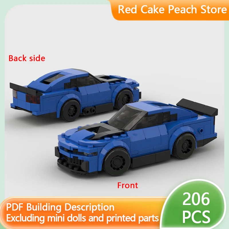 

City Car Model MOC Building Bricks ZL1 High-Performance Race Car Modular Technology Children Holiday Gifts Assemble Toys Suit