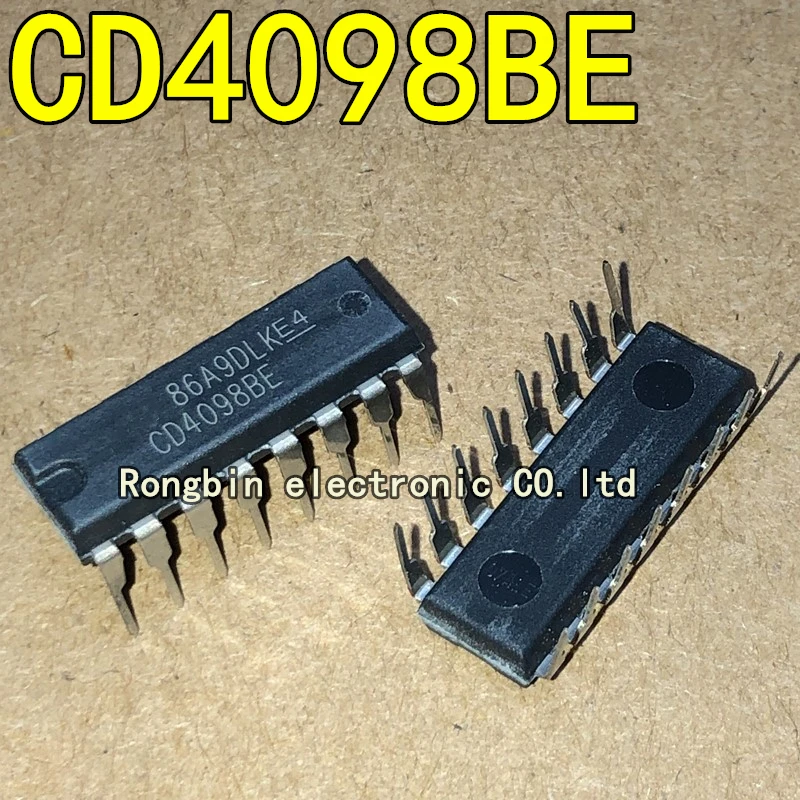 Chanclas biestables DIP-16 con inserción directa, 10 piezas, CD4098BE CD4098