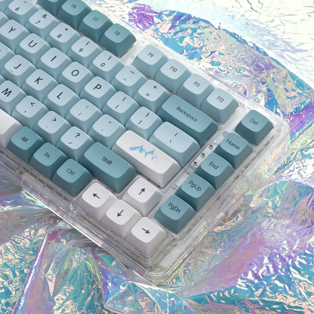 

Iceberg keycaps xda height pbt material sublimation 646875/84/87/104/108 glacier keycaps