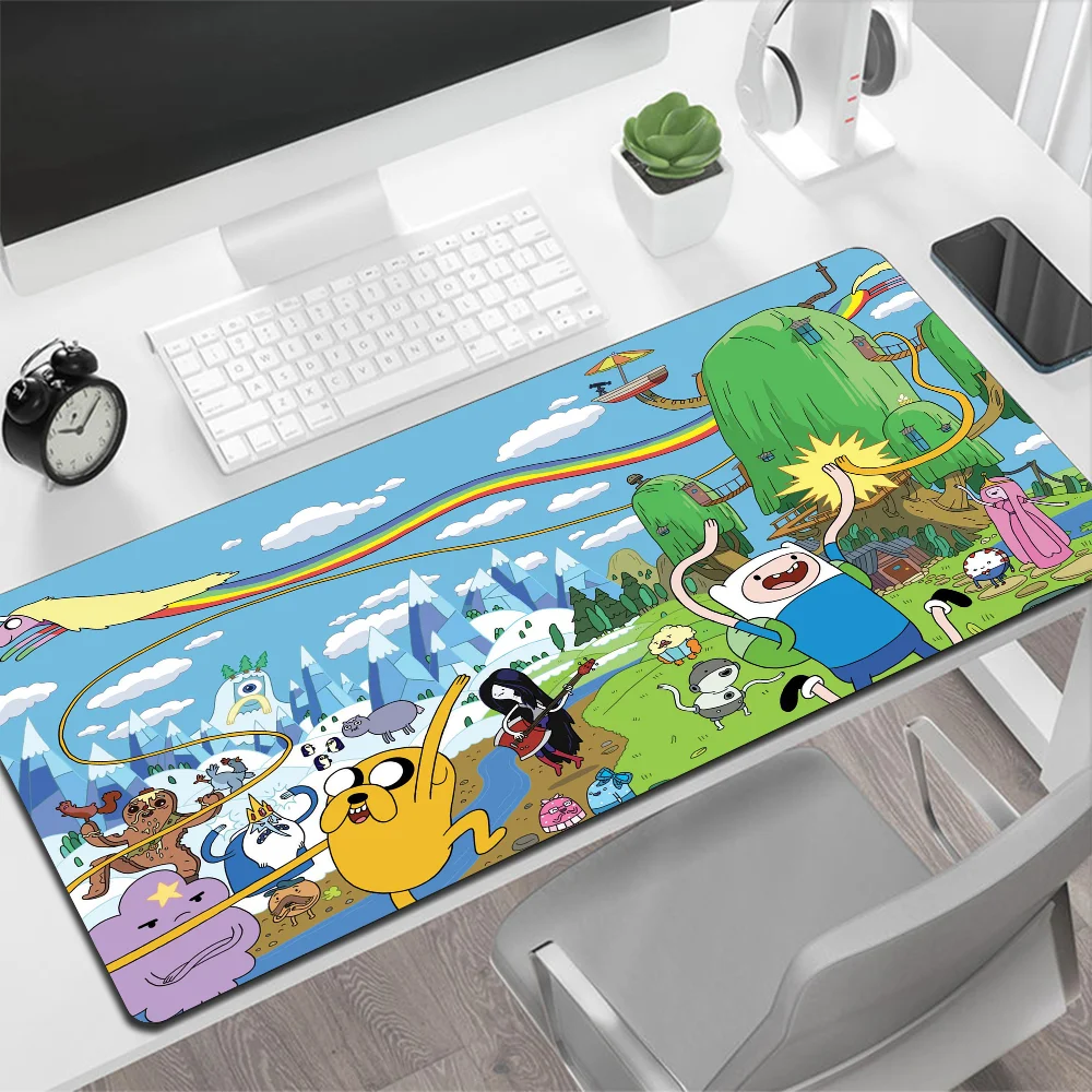 Adventure Time Large Mouse Pad Gaming Mouse Pad PC Gamer Computer Mouse Mat Big Mousepad XXL Carpet Keyboard Desk Mat Mause Pad