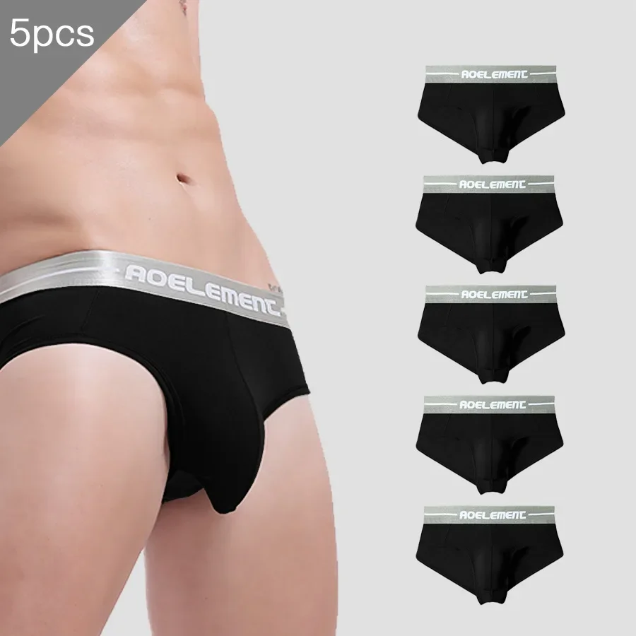 

5 шт. модель сумки Bursa Creme U выпуклые мужские трусы отдельные трусы из ледяного шелка