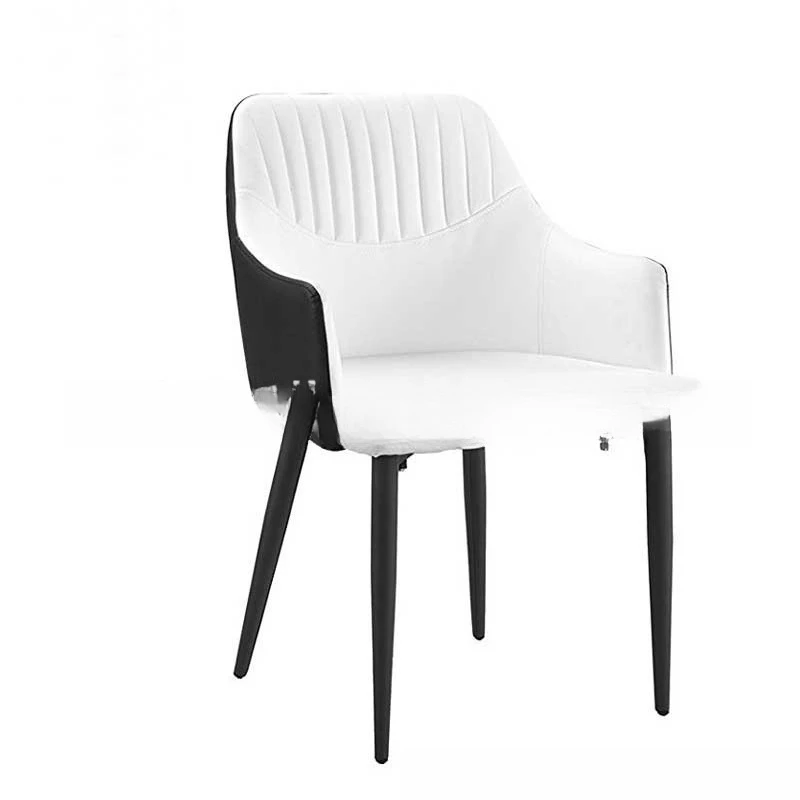 

Nordic solid wood dining chair furniture fashion sales office negotiation casual leather art nail cafe chair
