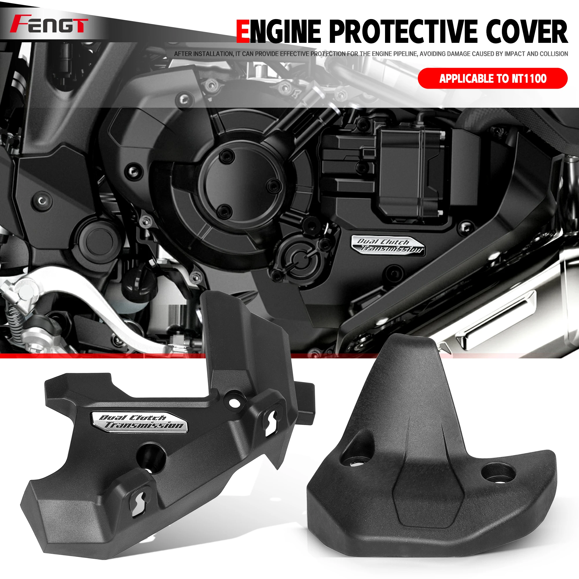 

For HONDA NT1100 NT 1100 Motorcycle nt 1100 2021-2026 Engine Cover Engine Cylinder Guard Sports Stator Cover Protecter Guard
