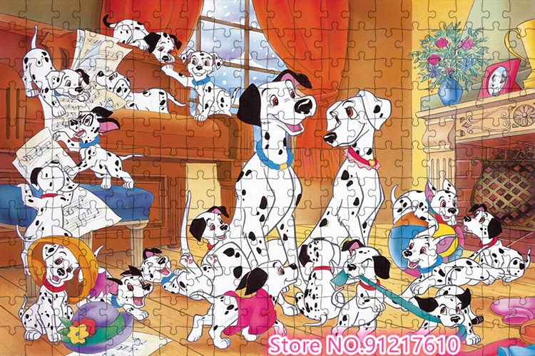 Disney Dalmatians Puzzle 1000 Pieces Puzzle Adventure Children's Brain Burning Game Puzzle Gift Preferred