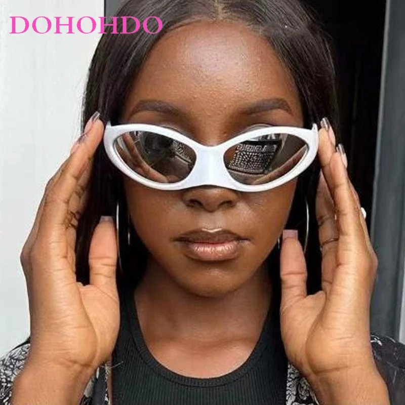 

DOHOHDO New Y2K Sports Punk Sunglasses Women Trendy Brand Designer Goggle Men Sun Glasses Eyeglasses UV400 Fashion Eyewear Lady