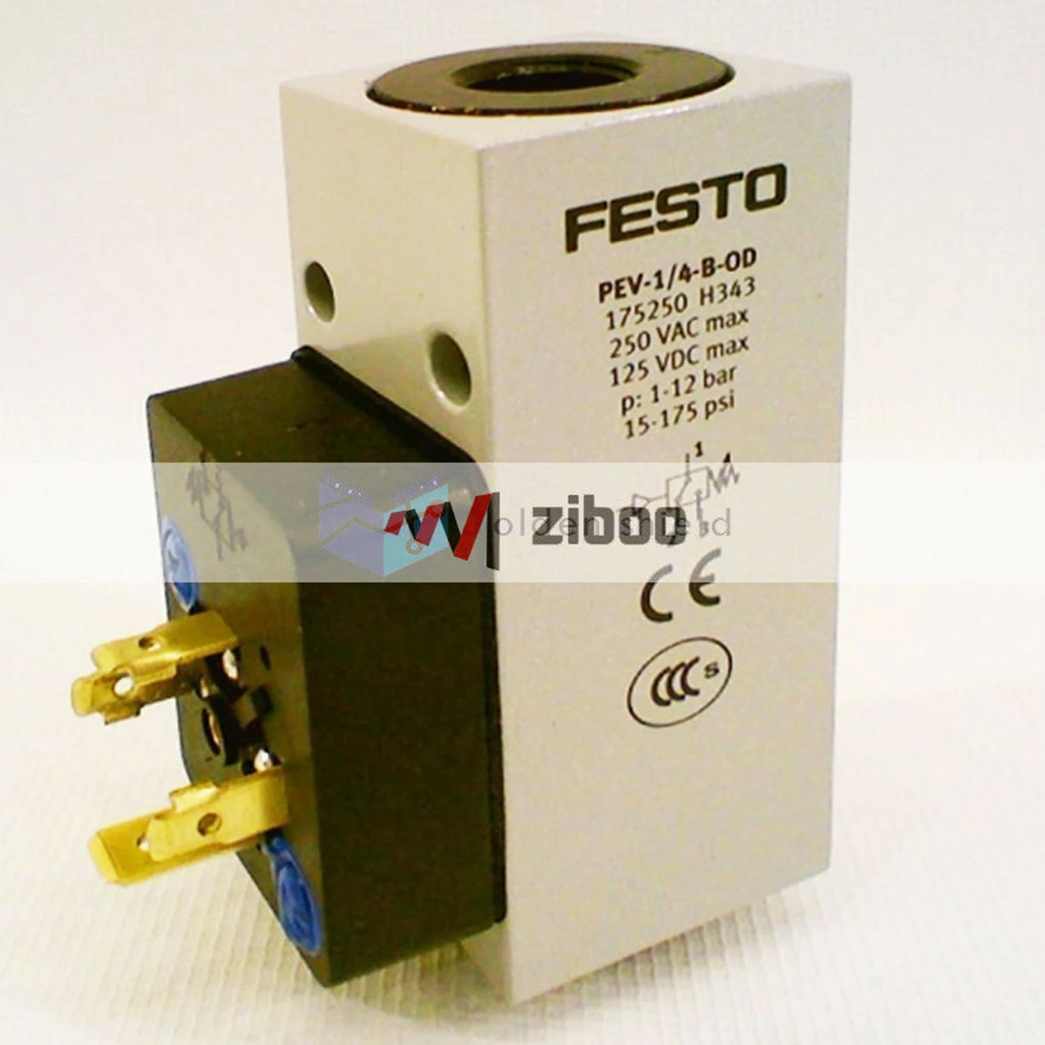 Festo PEV-1/4-B-OD Pressure Switch 175250, New.