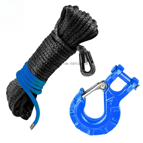 Customized Emergency Tools 23800lbs Winch Hook Car Trailer Winch Rope Steel Winch Hook Set
