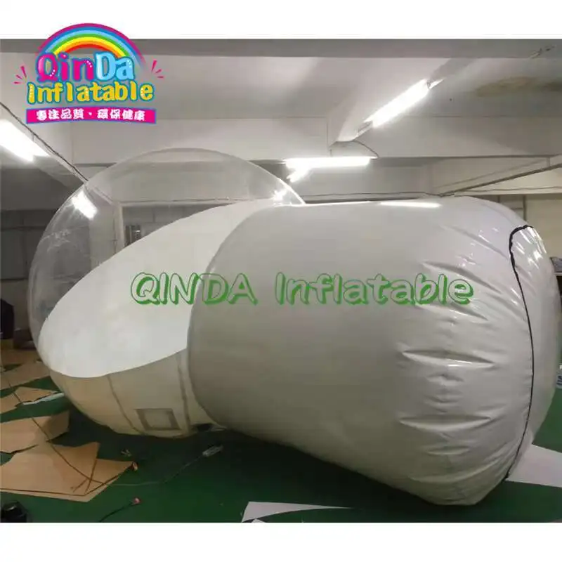 Half Transparent Clear Diy Sunbathing Outdoor Camping Pvc Lodge Room Inflatable Bubble Tent