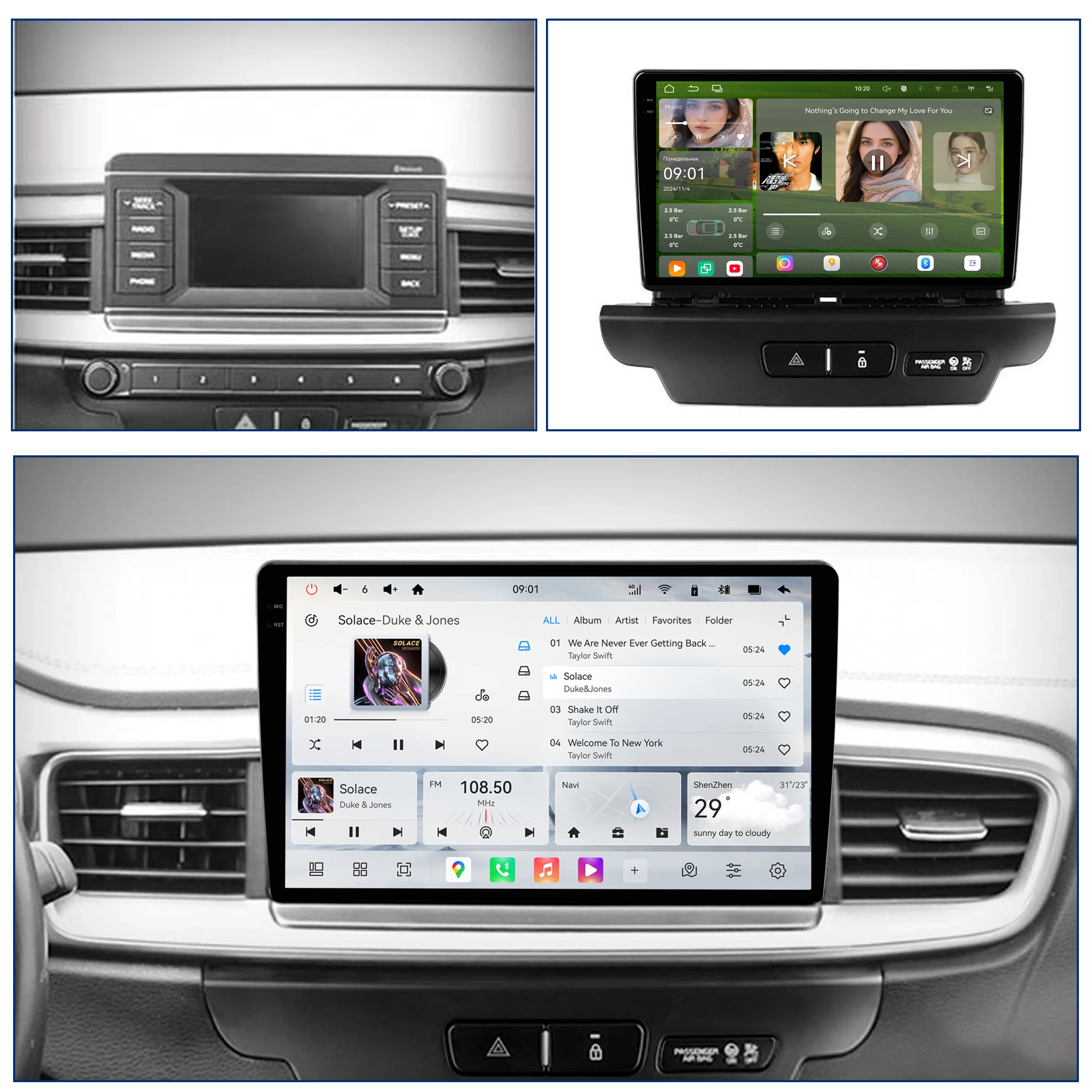 Redpower Crystal Sound 850 Pro Max  Android Car Radio Player Screen for KIA CEED 3 2018 - 2020 CarPlay Bluetooth