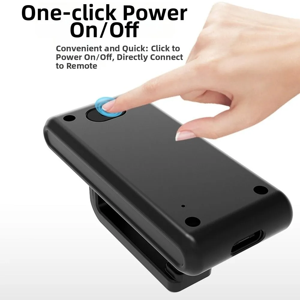 2-in-1 Remote Page Turner ABS Lightweight Remote Triggers Clicker Rechargeable Automatic Clicker for Kindle E-book Reading