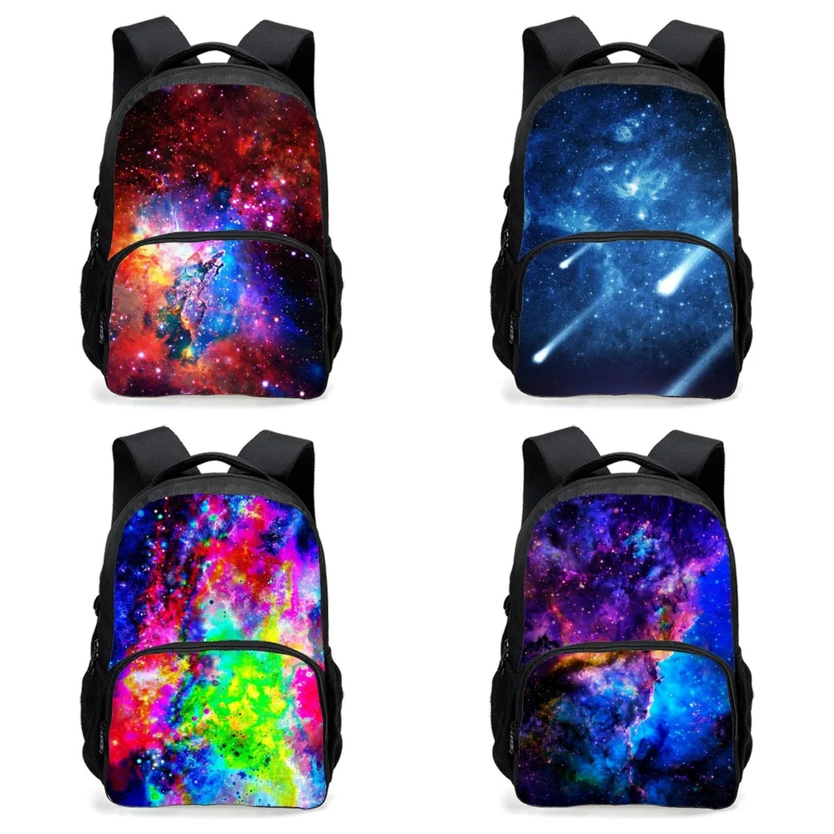 

Galaxy Universe Space Print Backpack for Teens Girls Boys School Bag Starry Sky Large Capacity Lightweight Mochila Gift